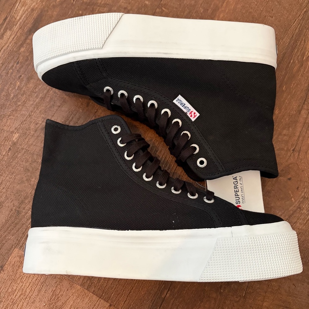Superga High-Top Platform Sneakers - Picture 6 of 9